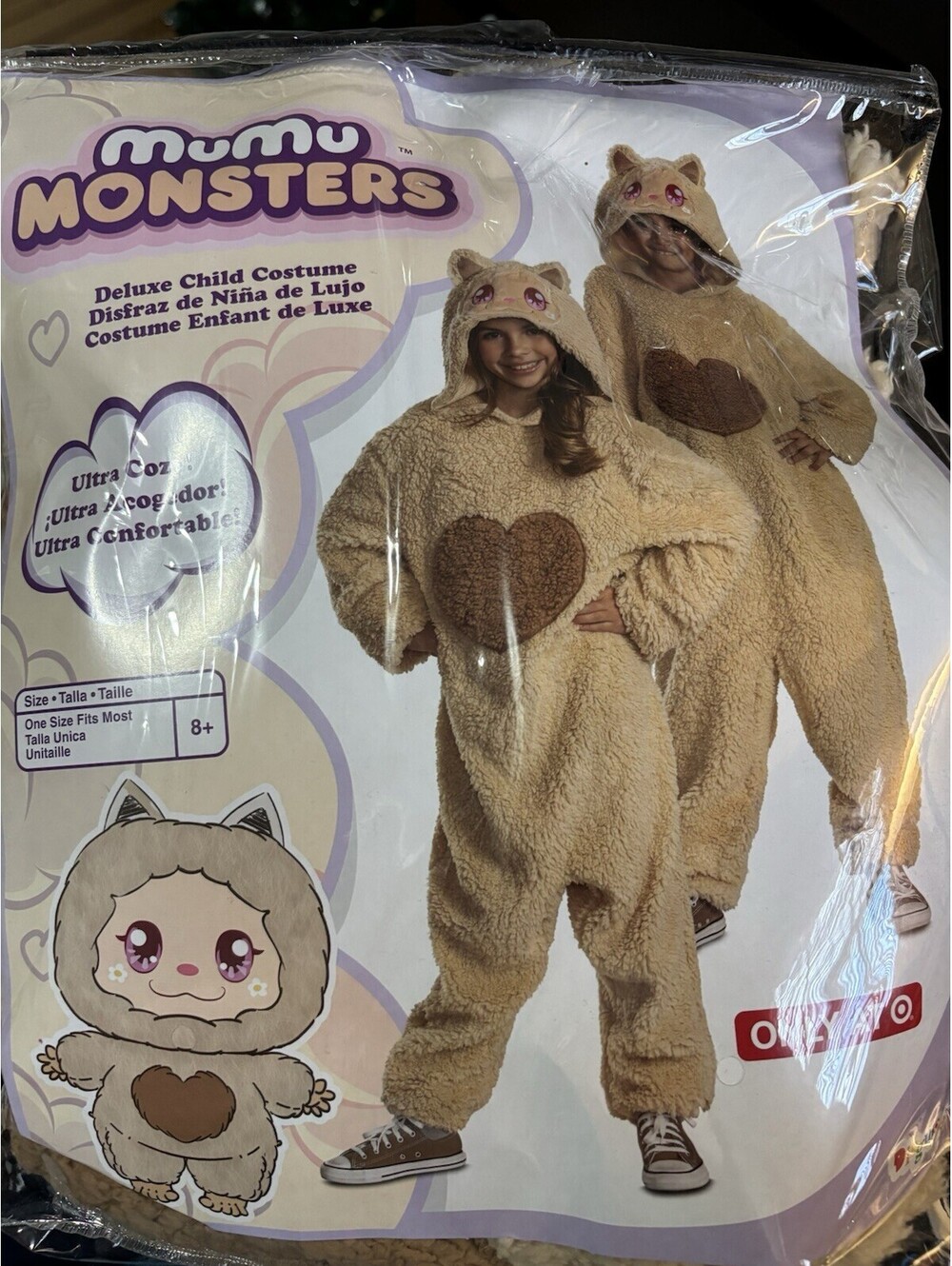 Mumu Monsters Deluxe Child Costume Cozy Plush One Size 8+ Target Halloween